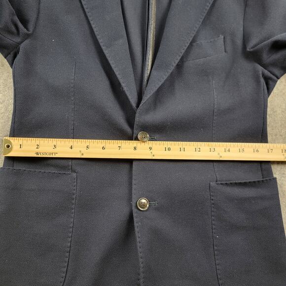 Todd Snyder Italian Knit Sportcoat Blazer size 36S Navy Blue Cotton NWT *Read* - Picture 6 of 16
